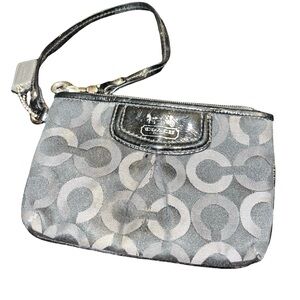 Coach Gray Wristlet